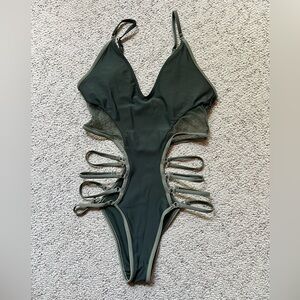 Ree Bees Olive Green Suitsuit Sz S